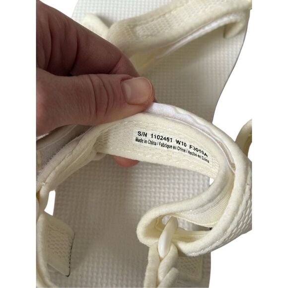 Teva Women's Flatform Universal Mesh Print Platform Sandal White size 10 - Picture 4 of 9